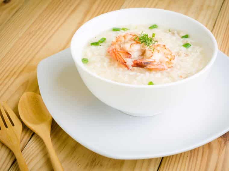 สูตรอาหาร ข้าวต้มกุ้ง Shrimp porridge